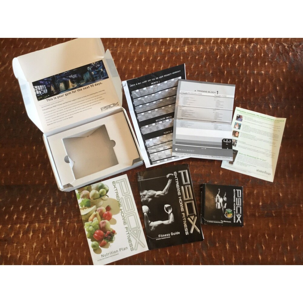 P90X Extreme Home Fitness Complete 12 DVD Set The Workouts, Guide, & Nutrition